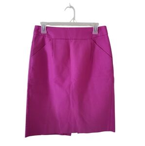 J Crew Hot Pink Pencil Skirt